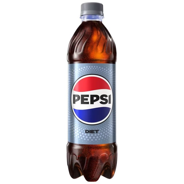 Bottled Diet Pepsi.