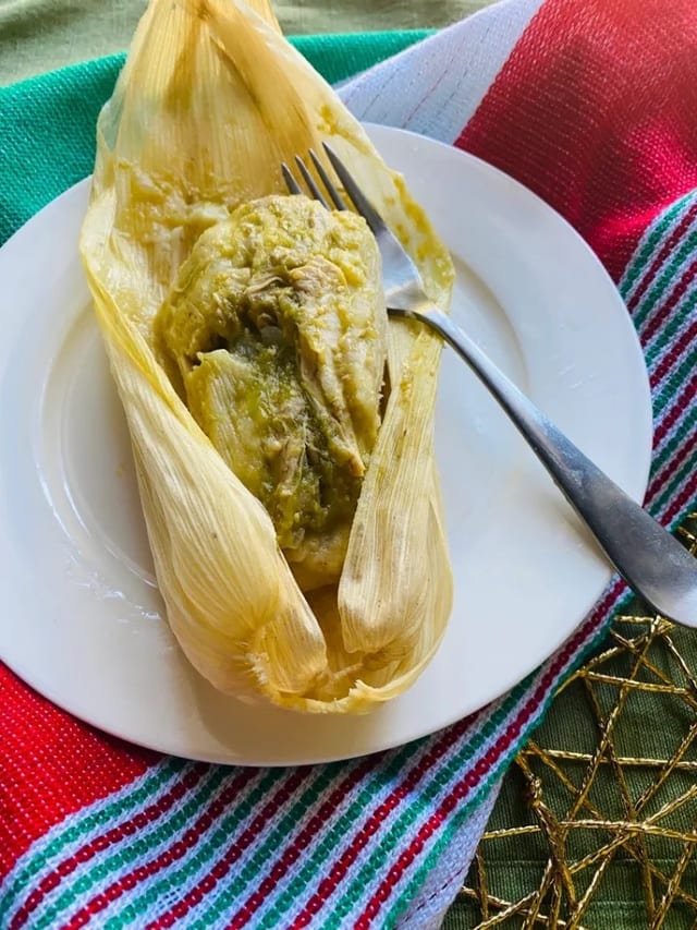 Green Chicken Tamale.